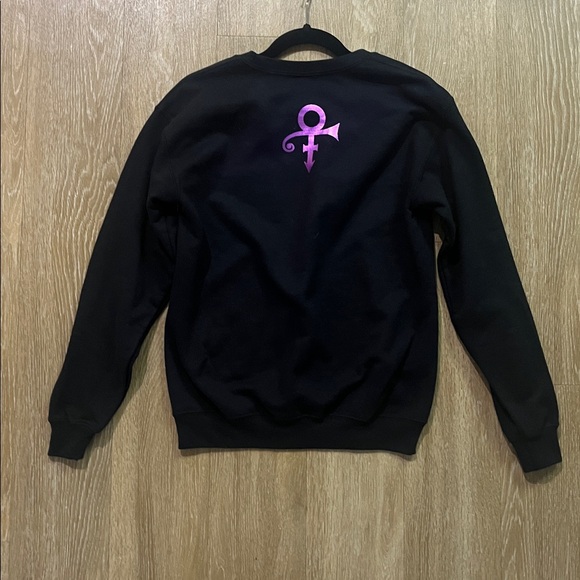 Prince Purple Rain Hologram Paisley Party Symbol crewneck Sweatshirt Sz Small - Picture 6 of 7
